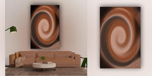 "Smooth Cocoa Swirl" WHORLS Collection by CutZy McCall
