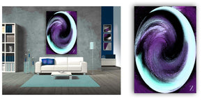 "Purple Sweep" Whorls Collection by CutZy McCall